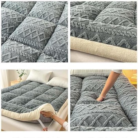 Japanse futonmatras - Vloermat slaapkussen - Comfortabel slapen - Opvouwbaar ruimtebesparend - Niet gespecificeerd - Niet gespecificeerd — afbeelding 4