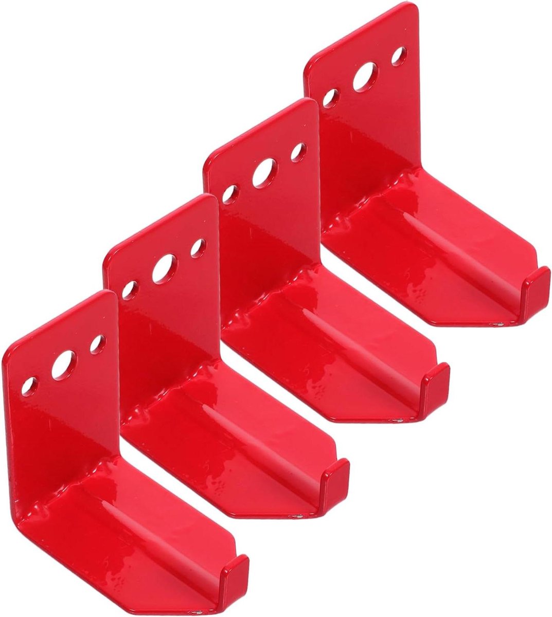 Montagebeugel Brandblusser - Wandhaak Blusser - Veiligheid Verbeteren - Ruimte Optimalisatie - 4 Stuks - Rood