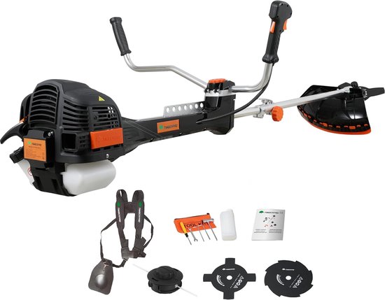 Professionele bosmaaier - Gras trimmer - Tuinonderhoud - Anti-vibratiesysteem - 62 cc - Zwart — afbeelding 2