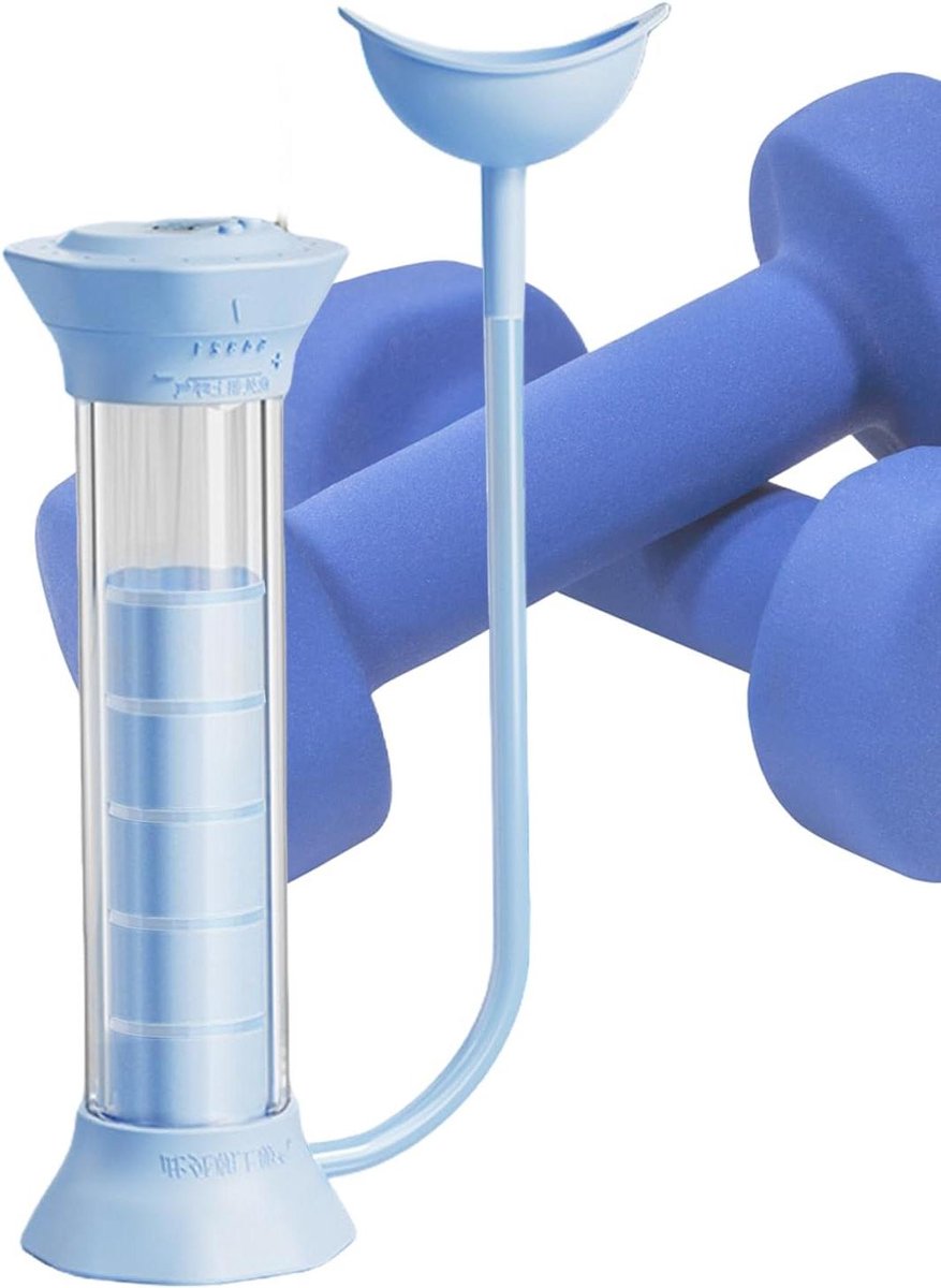 Ademspiertrainer - Buikspiertrainer romp - Core training - Geïntegreerde ademstrategie - 10 x 9 x 5 cm - Blauw