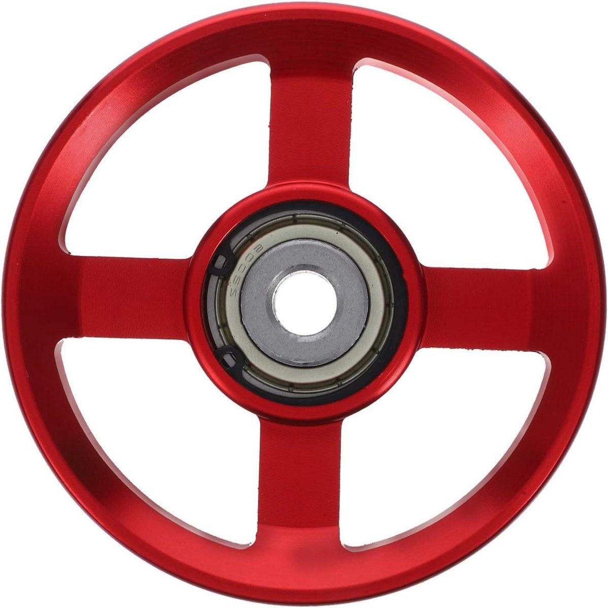 Fitness Pulley - Kabel Katrol - Spier Versterken - Aluminium Legering - 9.5 cm - Rood