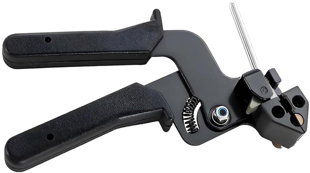 Kabelbinder Tang - Automatisch Spangereedschap - Efficiënt Bevestigen - Roestvrij Staal - 215 mm - Zwart