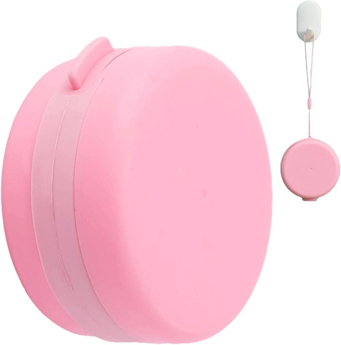 Body Scrubber - Gezichtsborstel Douche Spons - Huid Reinigen - Geïntegreerde Zeepdispenser - 9 x 9 x 9 cm - Wit