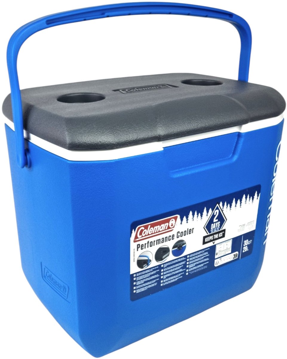 Coleman 30QT Performance Tricolor Koelbox - 28L - Blauw/Grijs