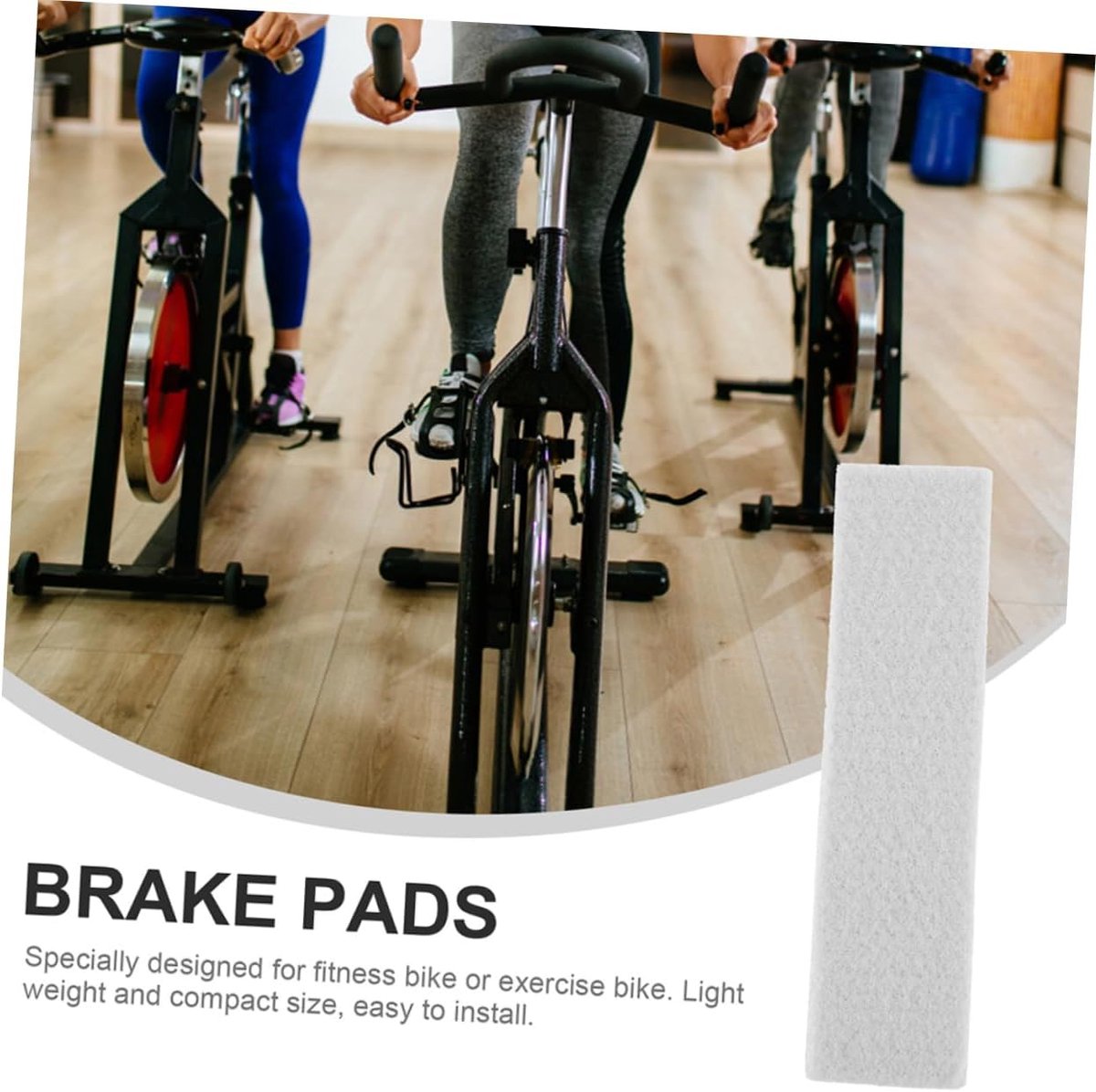 Fietsremblokken Hometrainer - Remblokken Vilt - Indoor Fietsen - Geluidsreductie - 12x3x1 cm - Grijs