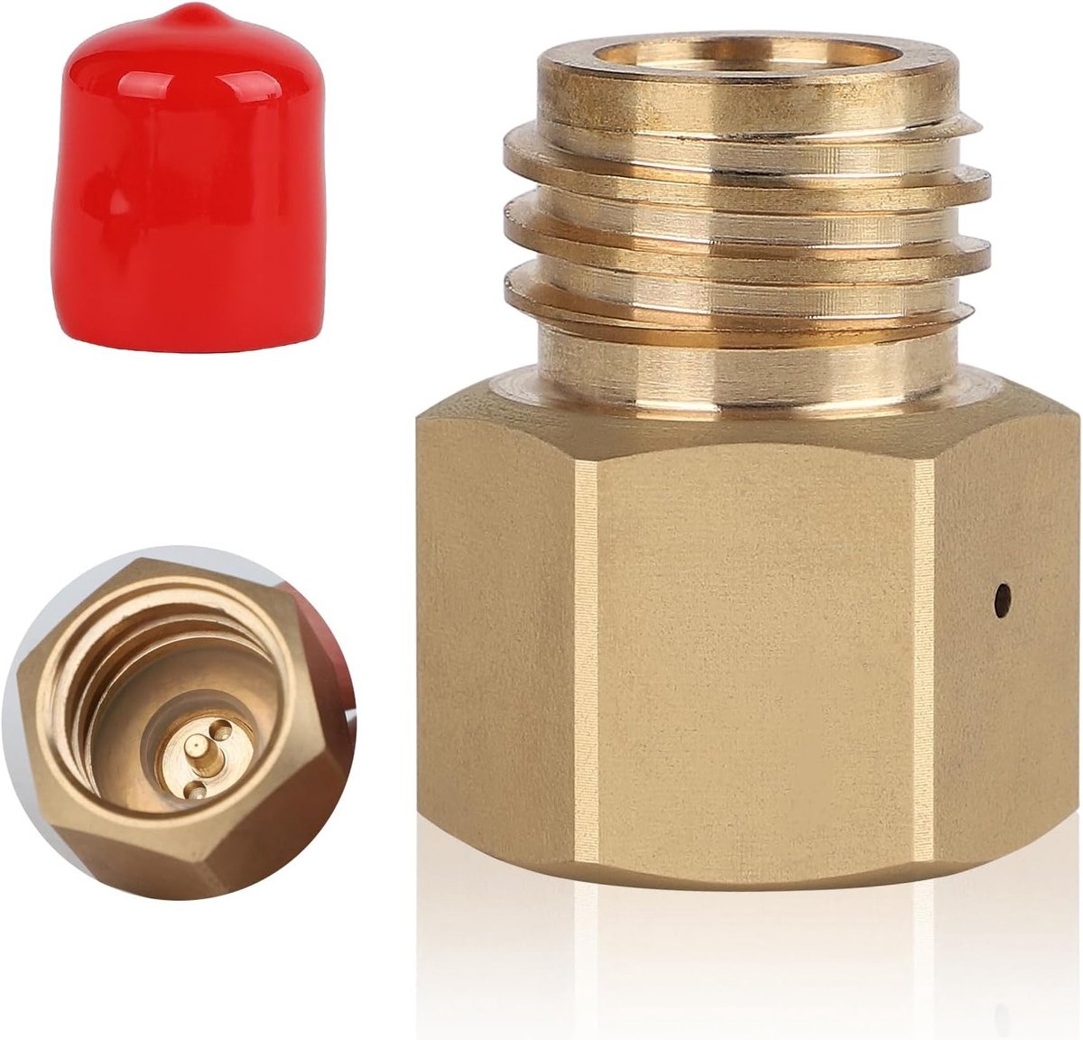 Adapter converter voor Sodastream TR21-4, geschikt voor Quooker Cube fles (TR21-3), messing, ideaal voor thuisgebruik en waterbesparing