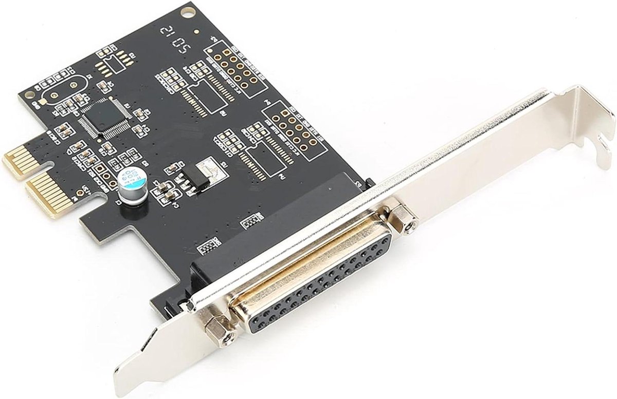 Parallelle Poort Kaart - LPT Adapter - Apparaten Verbinden - PCI Express X1 - DB25 Poort - Zwart