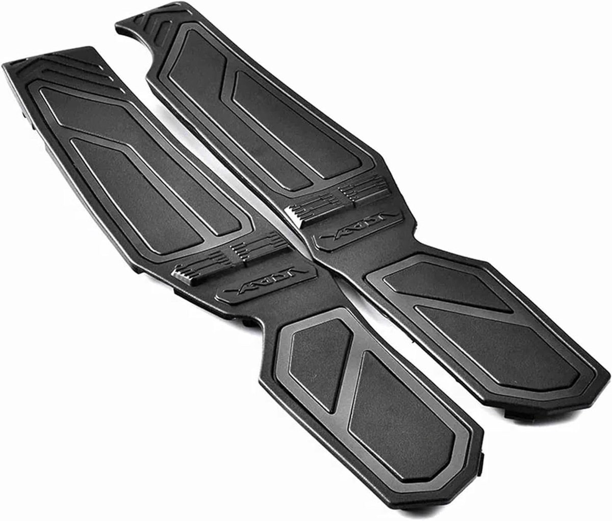 Motorfiets Voetsteunen - Pedaal Platen - Verbeterde Rijervaring - Antislip Grip - CNC Aluminium - Zwart