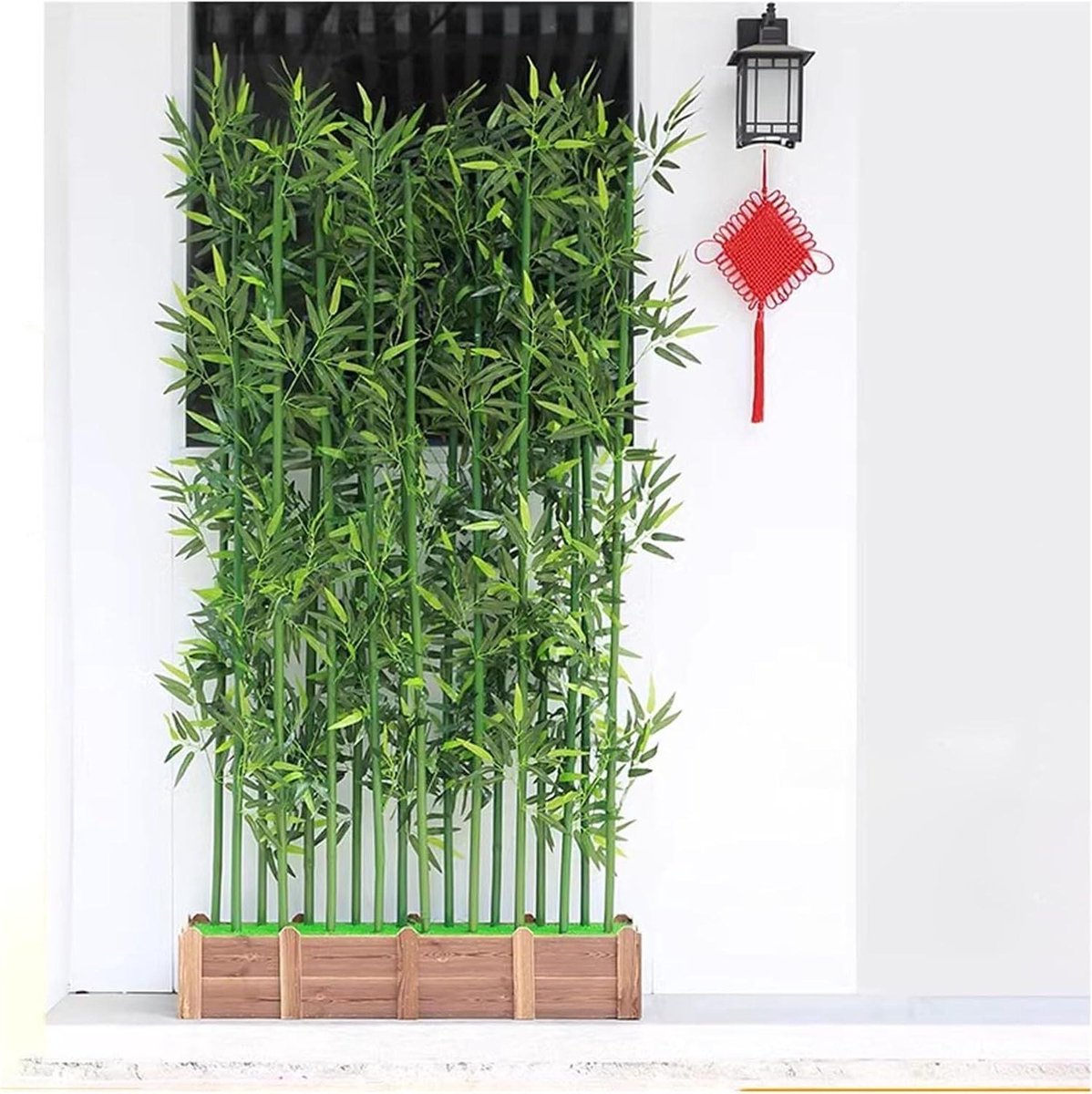 Kunstmatige Bamboe - Decoratieve Plant - Ruimte Verdelen - Weerbestendig Ontwerp - 120 cm 