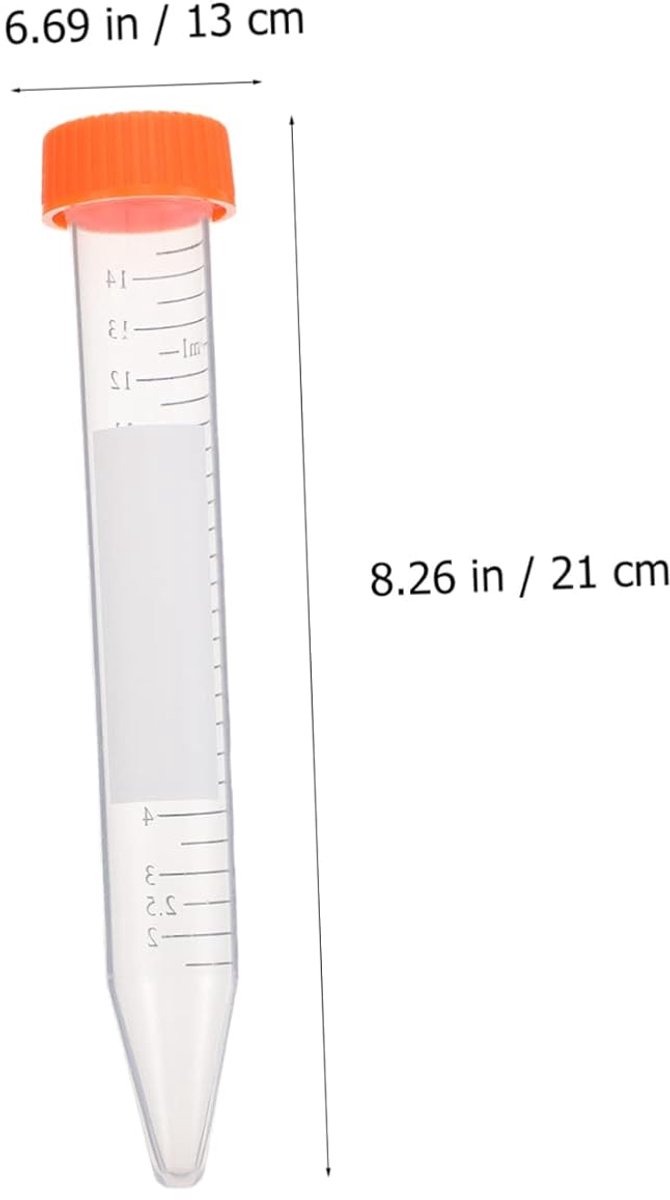 Centrifugaalbuizen - Reageerbuisjes Flesjes - Nauwkeurig Meten - Met Schroefdop - 25 ml - Helder — afbeelding 2