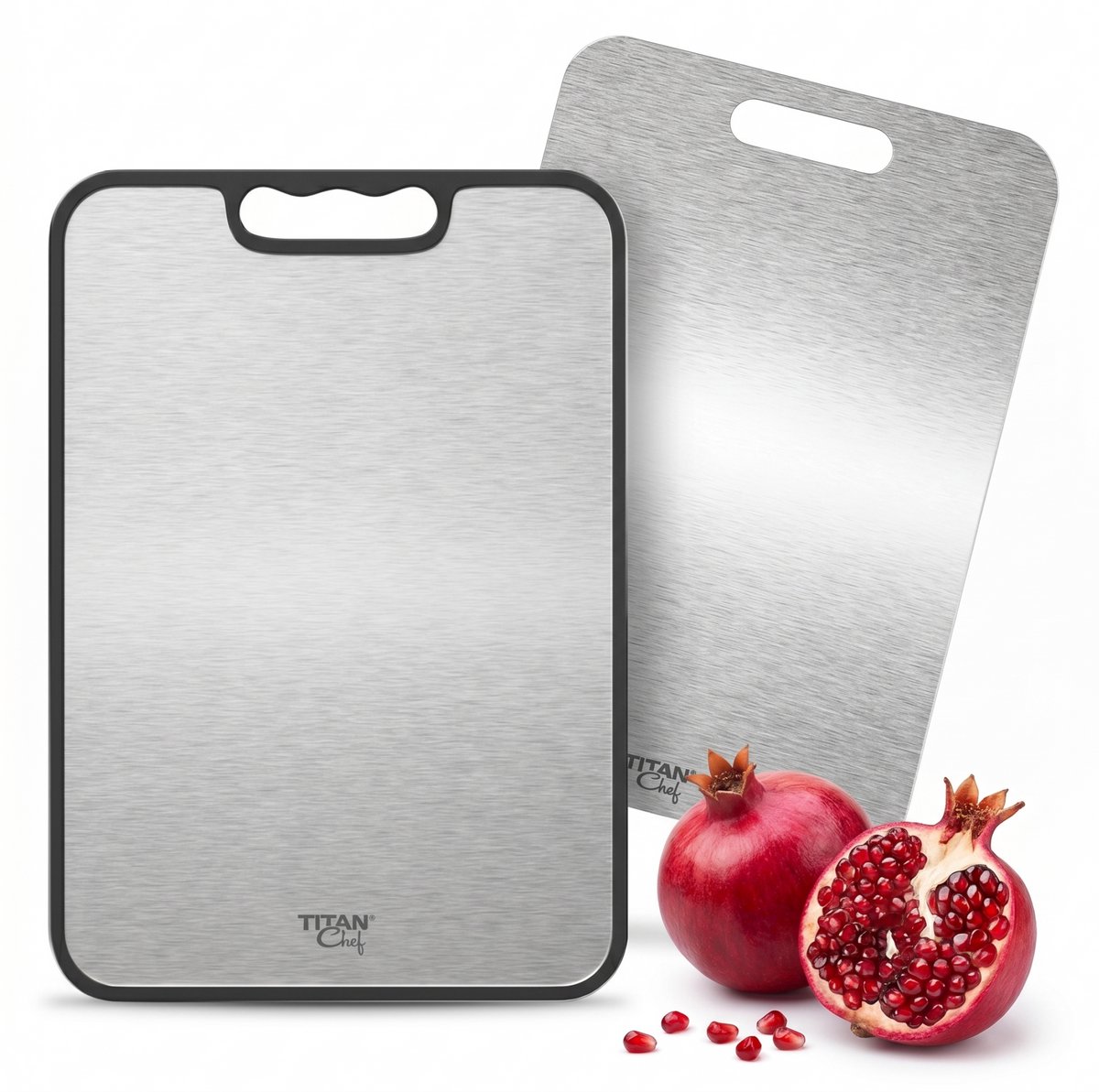 TitanChef RVS Snijplank Bundel - PRO + Original - 39x28cm