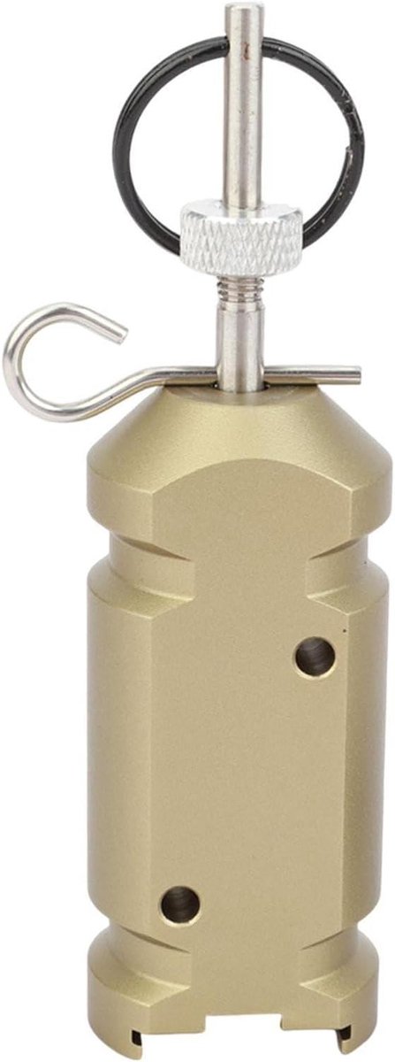 Reiskabelalarm - Camping alarm - Veiligheid buiten - Robuuste constructie - 10x10x10 cm - Legergroen