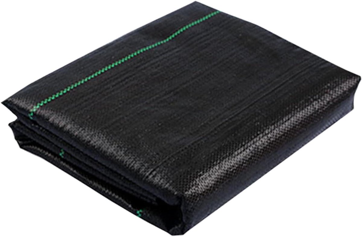 Onkruidbarrièrestof - Tuindoek Bodembedekker - Onkruid Bestrijden - Versterkt Scheurvast Materiaal - 12 x 15 m - Zwart