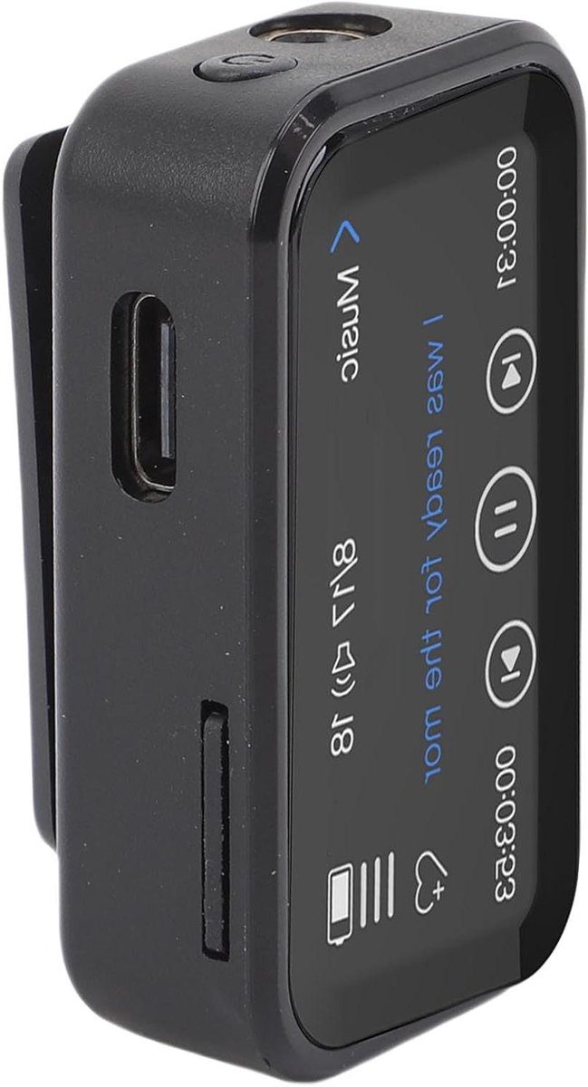 MP3-speler met Bluetooth - Draagbare muziekspeler - Muziek Luisteren - Volledig Touchscreen - 32 GB - Zwart