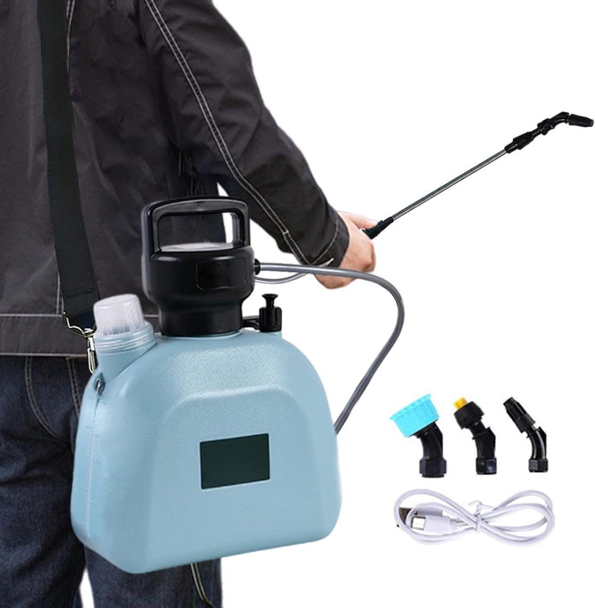 Elektrische Tuinsproeier - Druksproeier Gieter - Planten Water Geven - Grote Capaciteit - 5L - Blauw