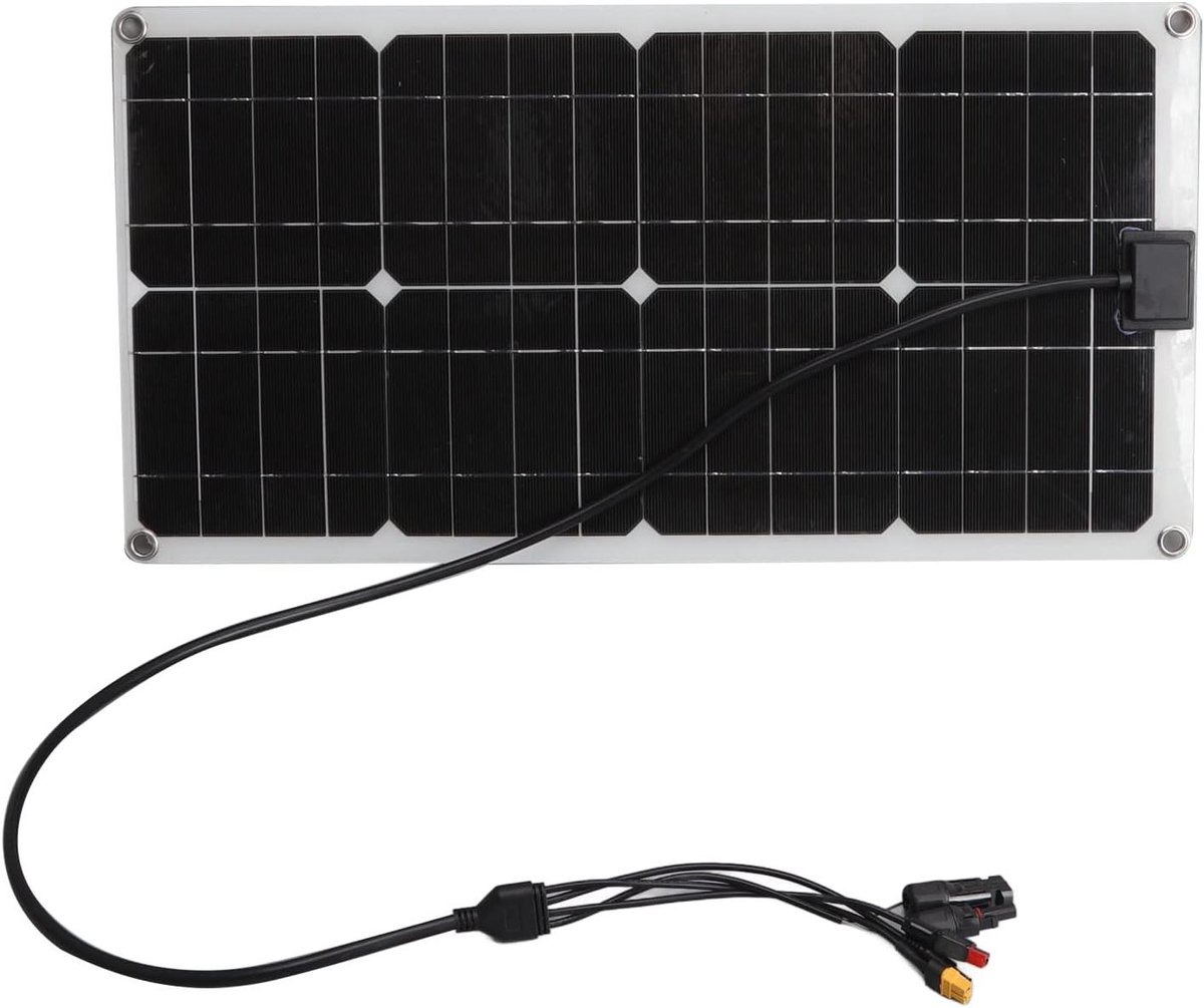 Zonnepaneel - Draagbare Charger - Buiten Opladen - Hoge Efficiëntie 23% - 100W Vermogen - Geel
