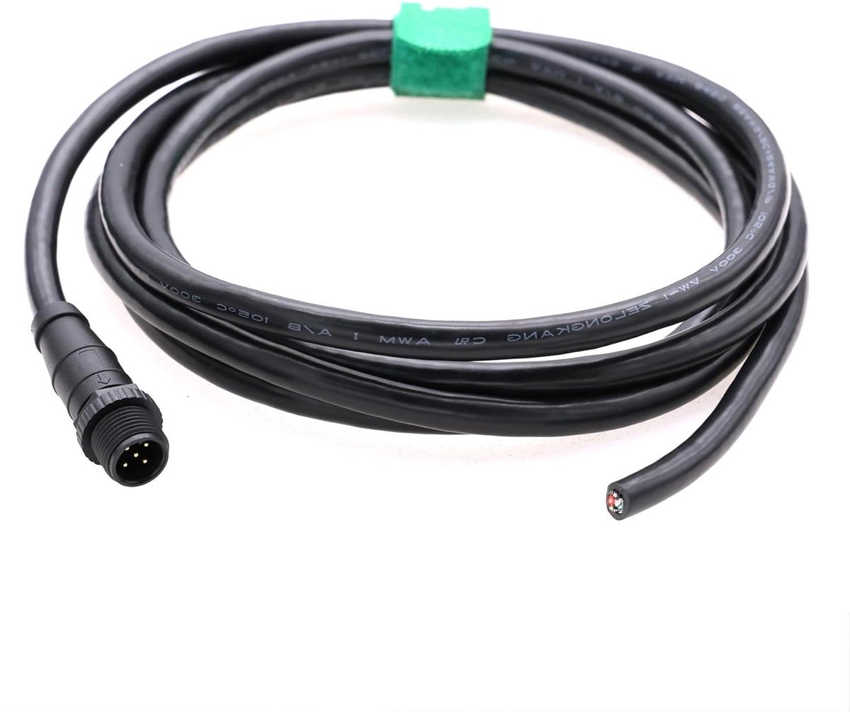 NMEA 2000 Kabel - Scheepsnetwerk Kabel - Maritieme Communicatie - 5-pins Mannelijk - 1 Meter - Zwart