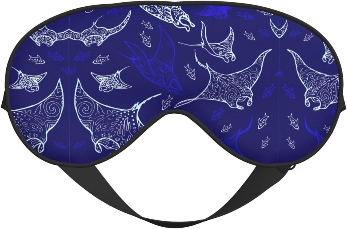 Slaapmasker - Oogbedekking - Betere nachtrust - Dubbelzijdig ontwerp - 10x20 cm - Niet gespecificeerd