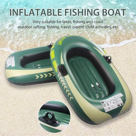 Opblaasbare Kajak - Drift Boot - Zomer Watersport - Voor Twee Personen - 3.1 kg - Blauw — afbeelding 2