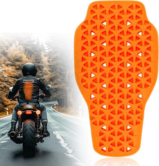 Verwijderbare rugbeschermer voor motorfiets met gecertificeerde bescherming voor unisex volwassenen, ideaal voor veiligheid en comfort tijdens het rijden