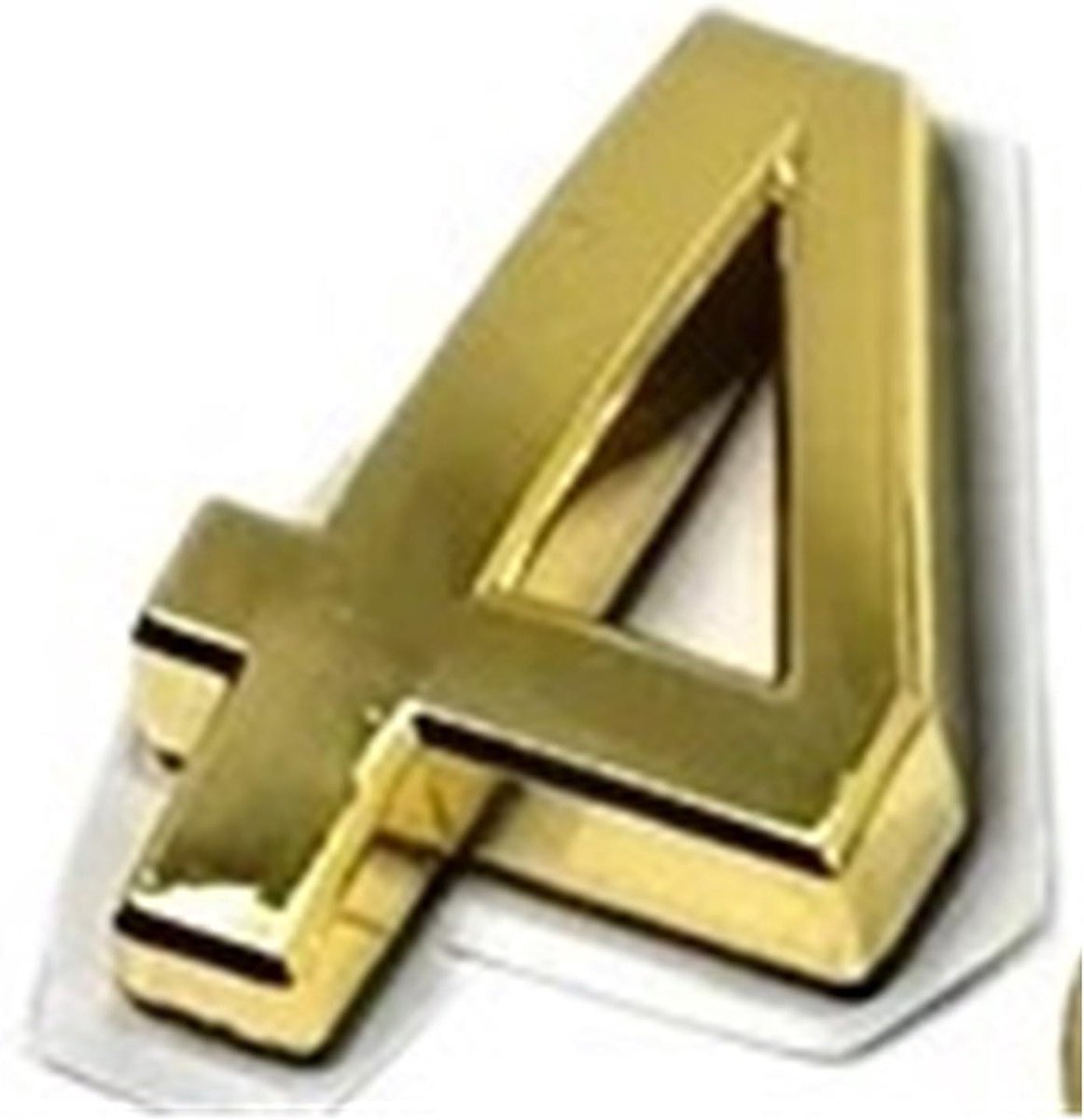 Huisnummer Sticker - Deurnummer Plaats - Huis Aanduiden - ABS Kunststof - 35 cm - Goud