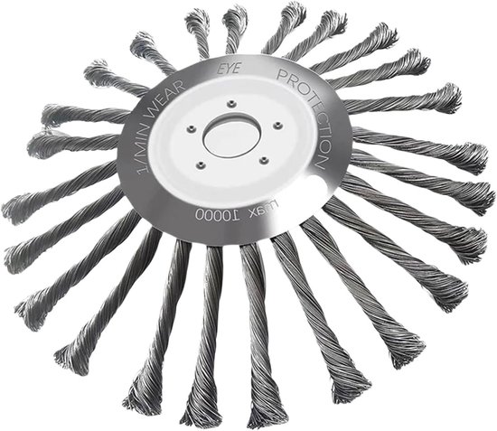 Stalen Draadwiel - Onkruid Borstel - Tuin Onderhoud - Scherp Efficiënt Snijden - 5 Inch - Metaal — afbeelding 5