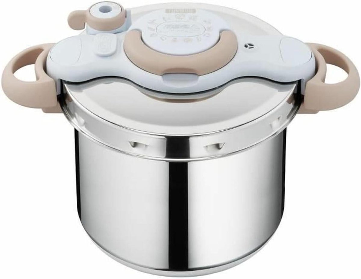 Snelkookpan - Drukpan - Snel Koken - Eénhandig Openen - 9 Liter - Zilver