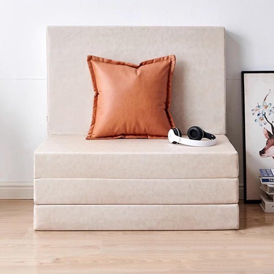 Opvouwbaar Gastenbed - Slaapbank Matras - Comfortabel Slapen - Wasbare Hoes - 200x120 cm - Grijs — afbeelding 2