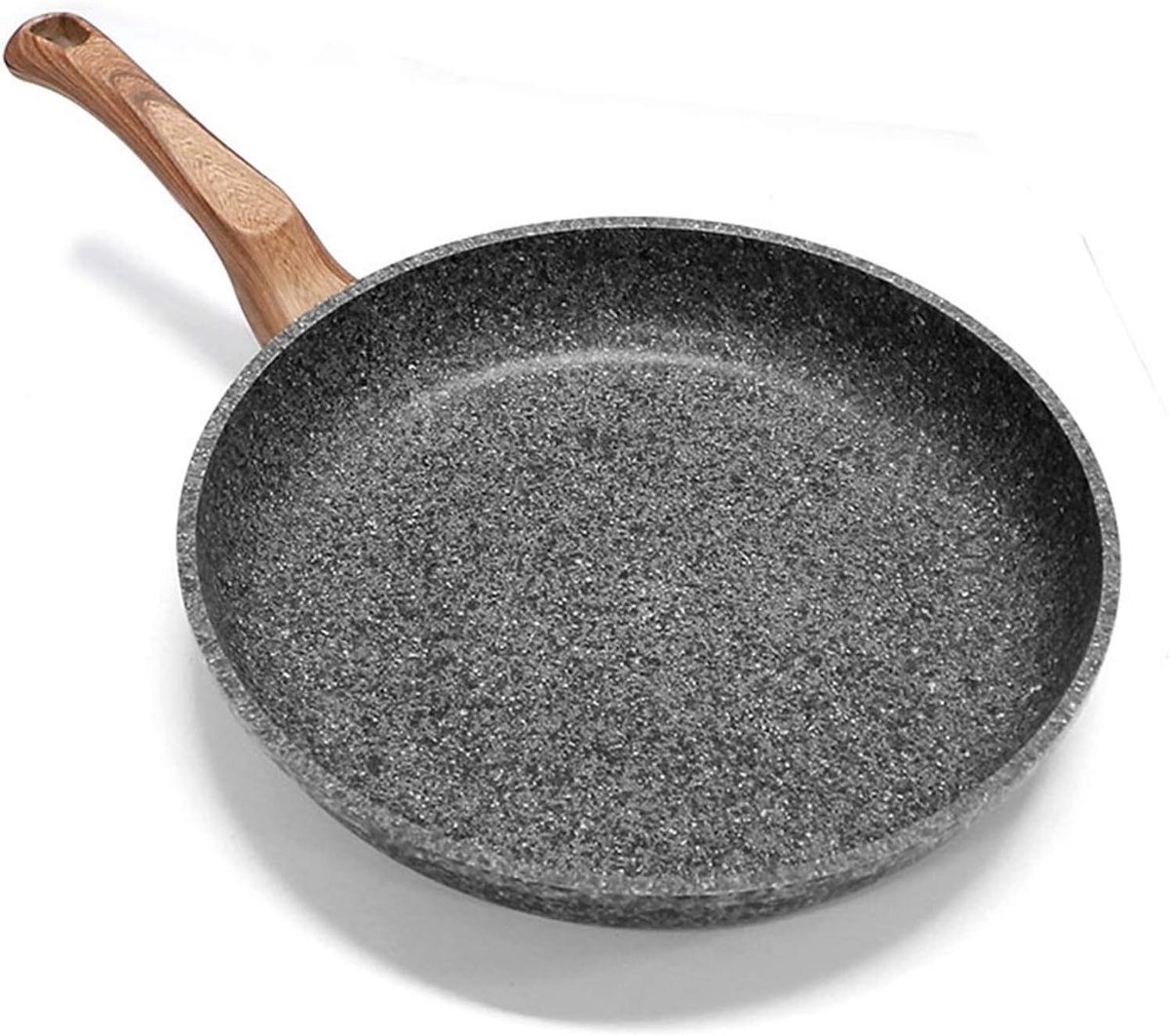 Koekenpan - Steakpan Grillpan - Dagelijks Koken - Verdikt Materiaal - 20 cm - Zwart