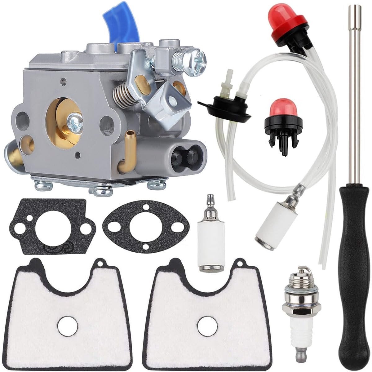 Dailygoody - Carburateur - Vervanging voor Husqvarna 125B - Handzaam - Luchtfilterkit - Ideaal voor bladblazers - Vervanging voor Zama C1Q-W37