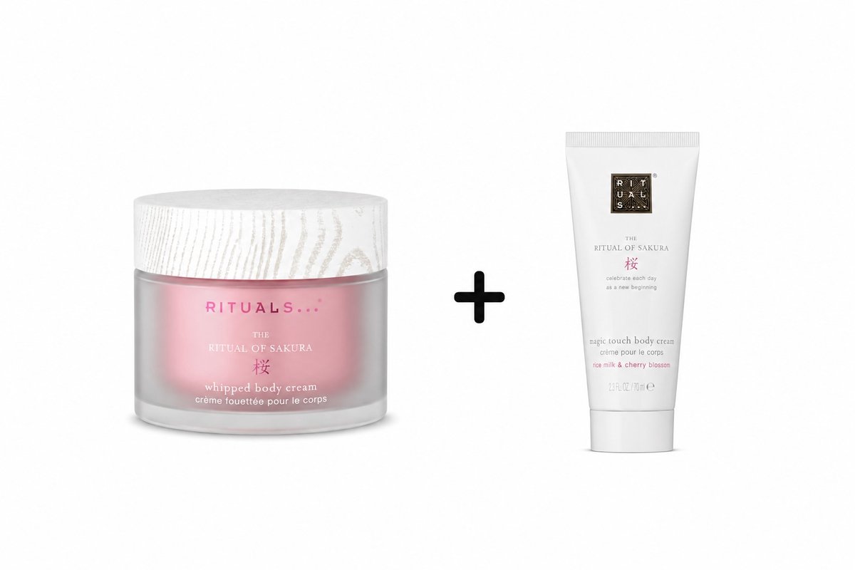 Ritual of Sakura Body Cream Set – 220 ml + 70 ml