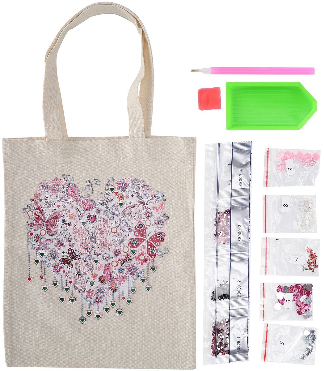 Dailygoody - Solidchoice - Dailygoody - Diamant Schilderij Tas - Handtas Diy - Zachte randen - Clutch en schoudertas - Geschikt voor kinderen en volwassenen
