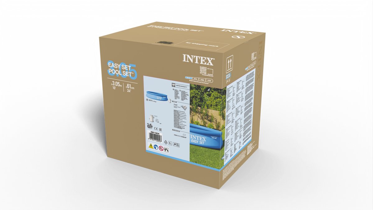 Intex Easy Set Opblaaszwembad Set - Ø 305 x 61 cm met filterpomp