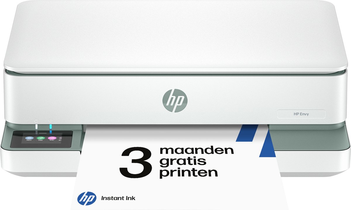 HP Envy 6130e - All-in-One Color Inkjetprinter - 1200 dpi - tot 1000 pagina's - Groen - inclusief 3 maanden gratis Instant Ink — afbeelding 1