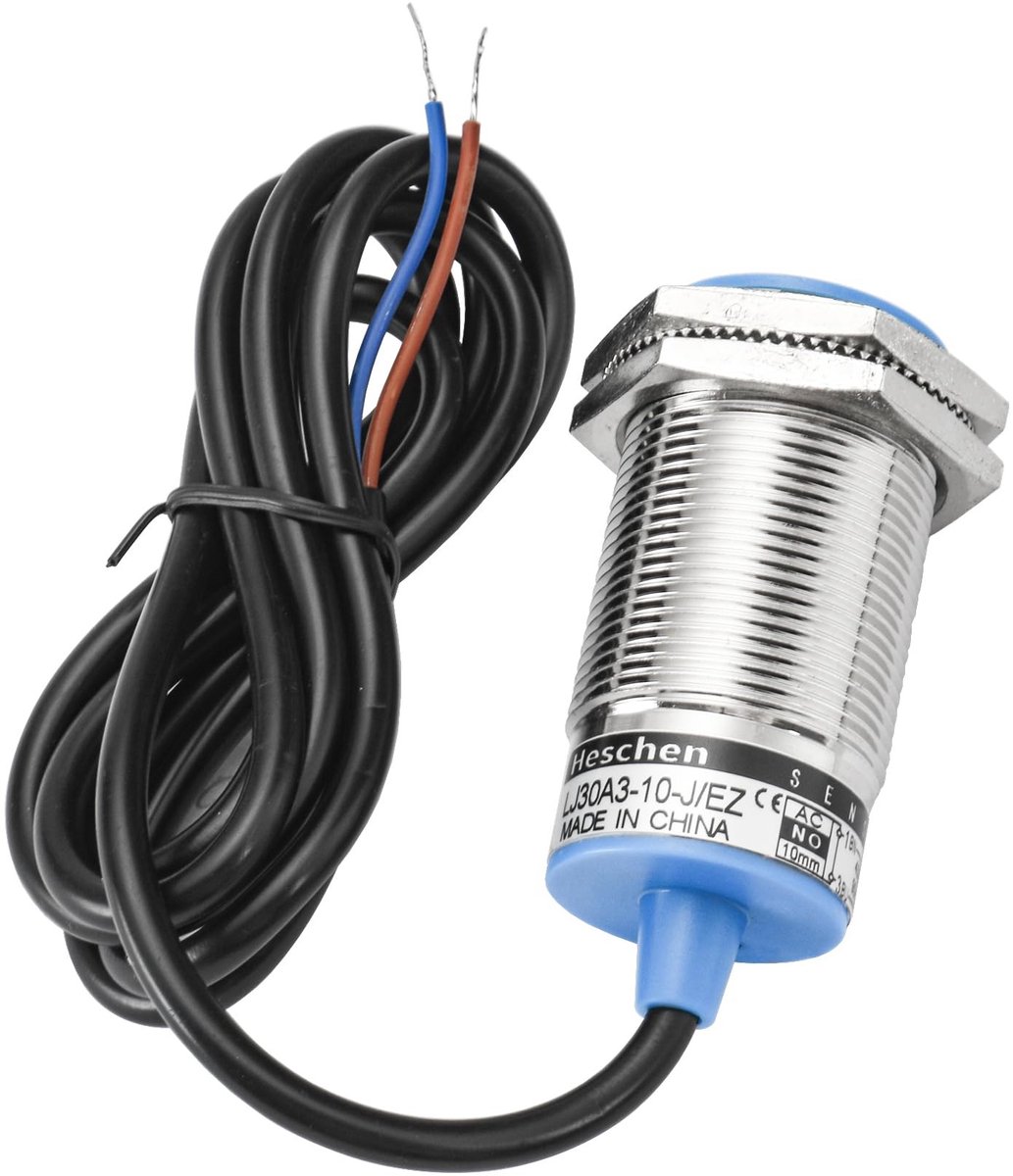 aladdien - Inductieve nabijheidssensor - 10mm detectieafstand - Automatische werking - Blauw - AC normaal open - Geschikt voor panelmontage - Ideaal..