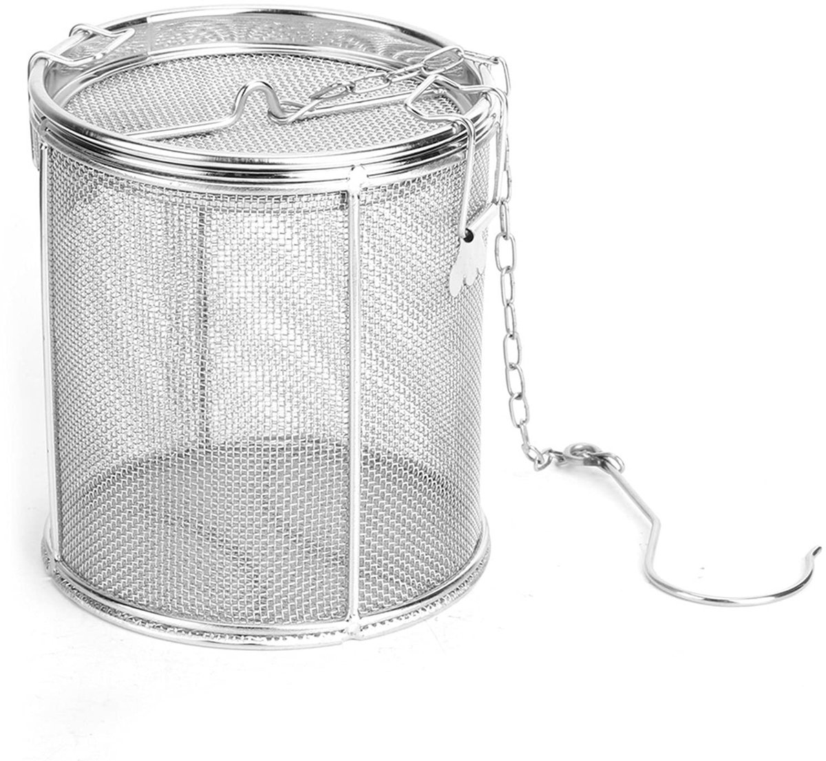 Vt products - Roestvrijstalen Halogeen Mandje - Thee-ei Kruidenfilter - Veelzijdig gebruik - 12x13cm - Vaatwasserbestendig - Perfect voor bladthee en