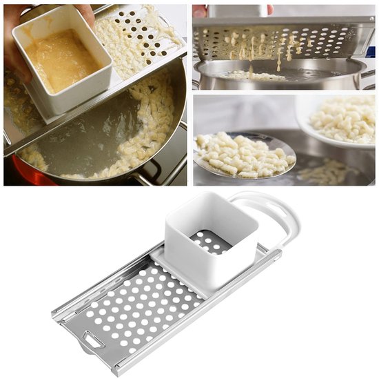 ONF3 - Spaetzle Maker - Pasta Maker Machine - Comfortabel Grip - Zilver - Eenvoudig te Reinigen - Veilig en Handig in Gebruik van Onf3 — afbeelding 3