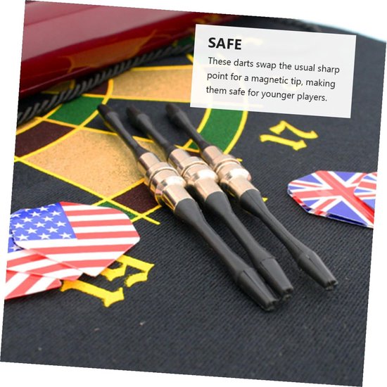 Magnetische Darts - Veiligheidspijltjes - Spel & Plezier - Vlag Design - 10 Stuks - Diverse Kleuren — afbeelding 2