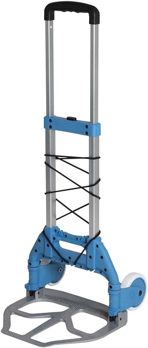 Bagagekar - Dienbladwagen - Transport Zware Spullen - Grote Wielen - 71 cm - Grijs