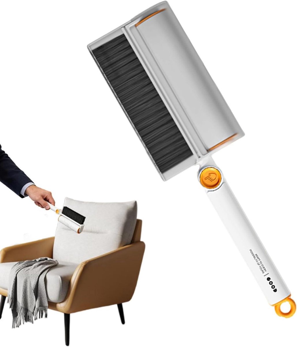 Pluisroller - Haarverwijderaar - Kleding Reinigen - Roterend Diepe Reiniging - 38 cm - Grijs