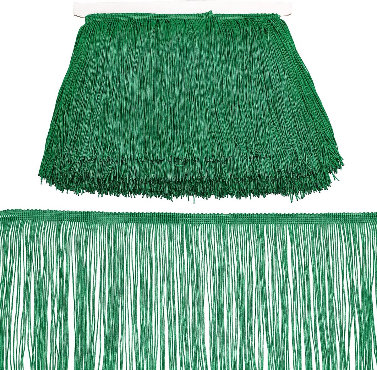 aladdien - Naaien franjes rand - Decoratieve trim voor DIY - Groen - Franjes voor kleding en handwerk - Lampenkap decoratie - Geschikt voor bruiloften