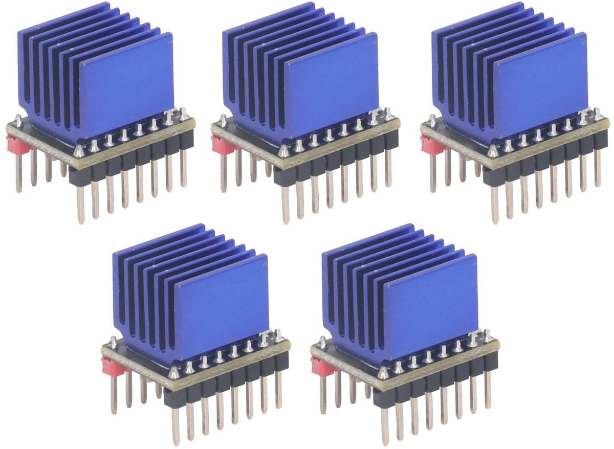 aladdien - Ultra Silent Stepper Motor Driver - 5 Sets TMC2208 - Nema17 Motor Drive Module - Stil en Efficiënt - Voor Precisie Beweging - Geschikt vo..