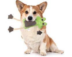 Emmi-pet Kikkerspeelgoed, stressvermindering voor honden, tandverzorging, met kokosvezelvulling, ideaal voor puppy's, middelgrote en grote honden, 1 stuk