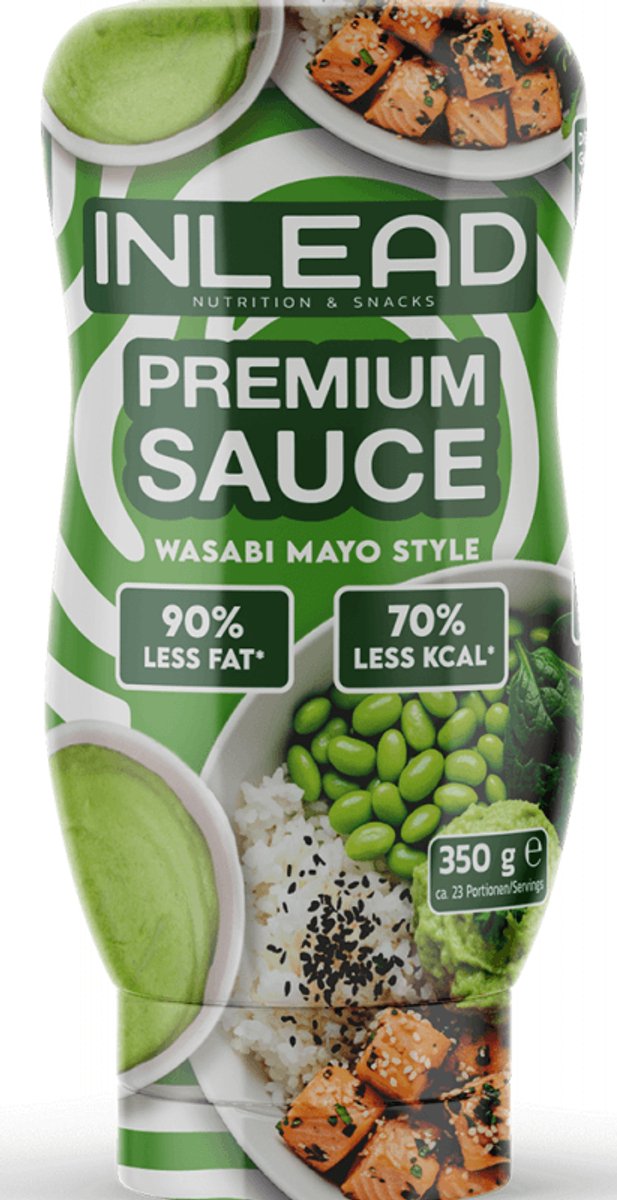 Inlead Premium Sauce (350ml) Wasabi Mayo Style - Functionele voeding - Sauzen/Siropen