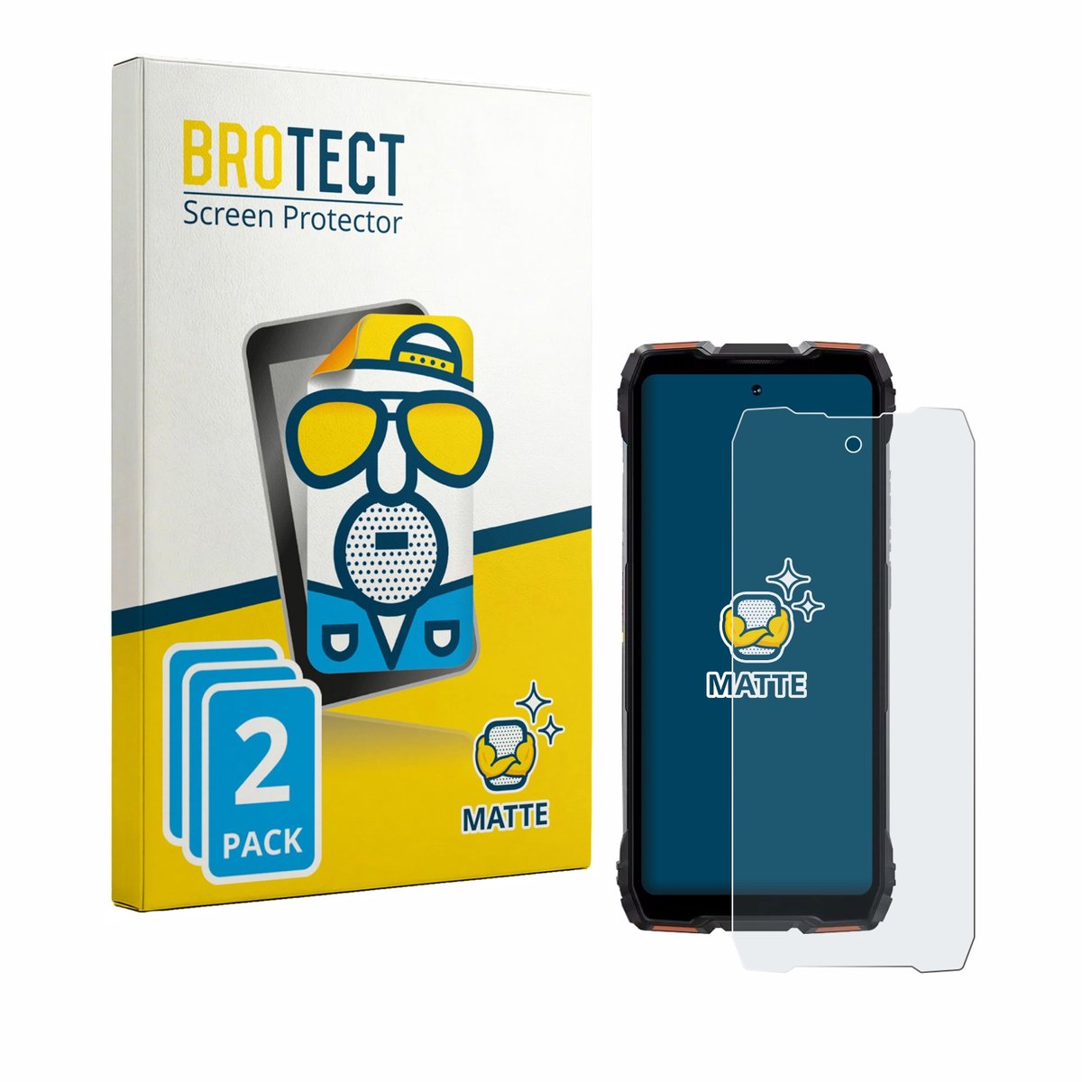 BROTECT - Screenprotector voor Blackview Rock 3 - Folie Beschermfolie matte 2 Stuks