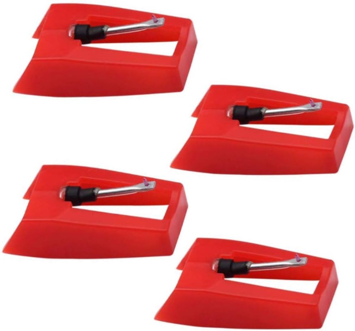 4-delige Ruby draaitafelaccessoireset, vervangende naalden Geschikt voor de SANYO ST05