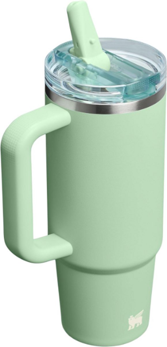 STANLEY Quencher ProTour Flip Straw Tumbler 0,89L (Pistachio) – Lekvrije Thermosbeker met Flip Straw & Handvat – Geïsoleerd RVS – BPA-vrij – foto 2