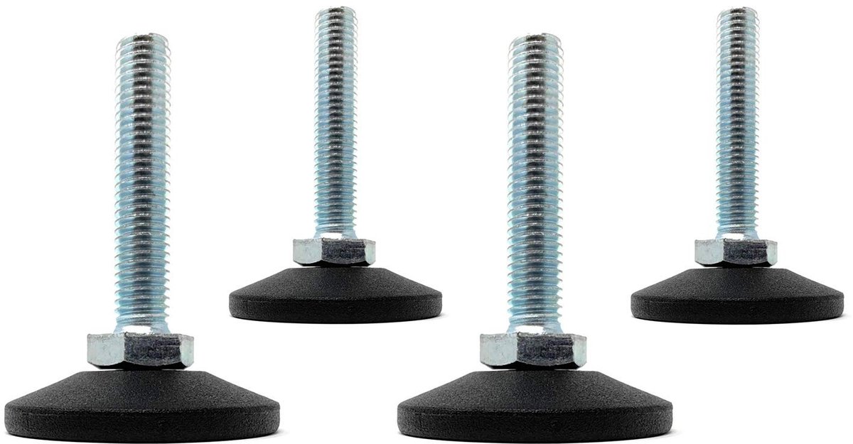 aladdien - Aanpassingsschroef - Verstelbare schroef - Tot 400 kg draagvermogen - Ø 38 mm - Galvaniseerbare schroef - Geschikt voor diverse toepassin..