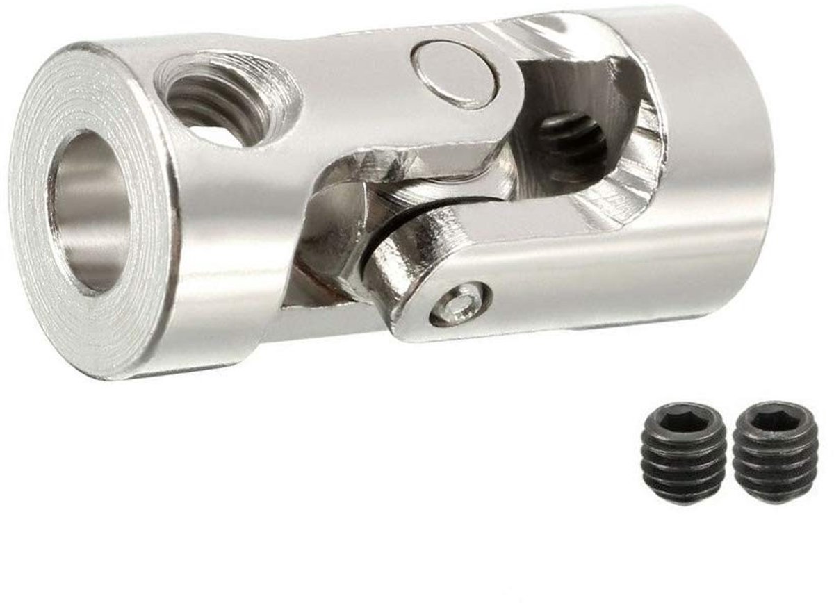 aladdien - Universele Koppelingen - U-Joint Gimbal Connector - Hoogwaardige kwaliteit - 10 x 10 mm - Voor DIY Auto Reparatie - Geschikt voor Modelau..
