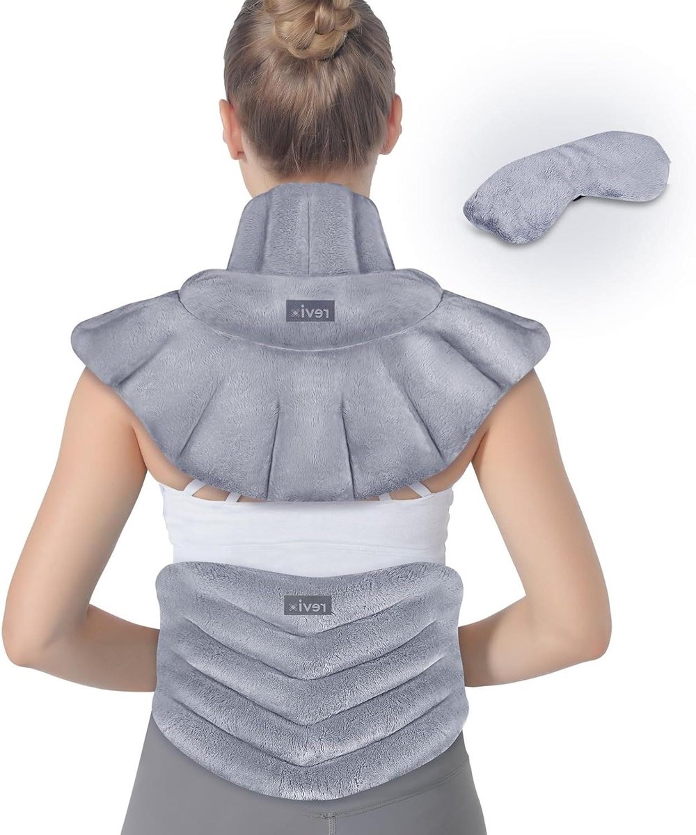 Verwarmingskussen Set - Warmtekussen - Pijnverlichting - Gewogen Ontwerp - Set van 3 - Grijs